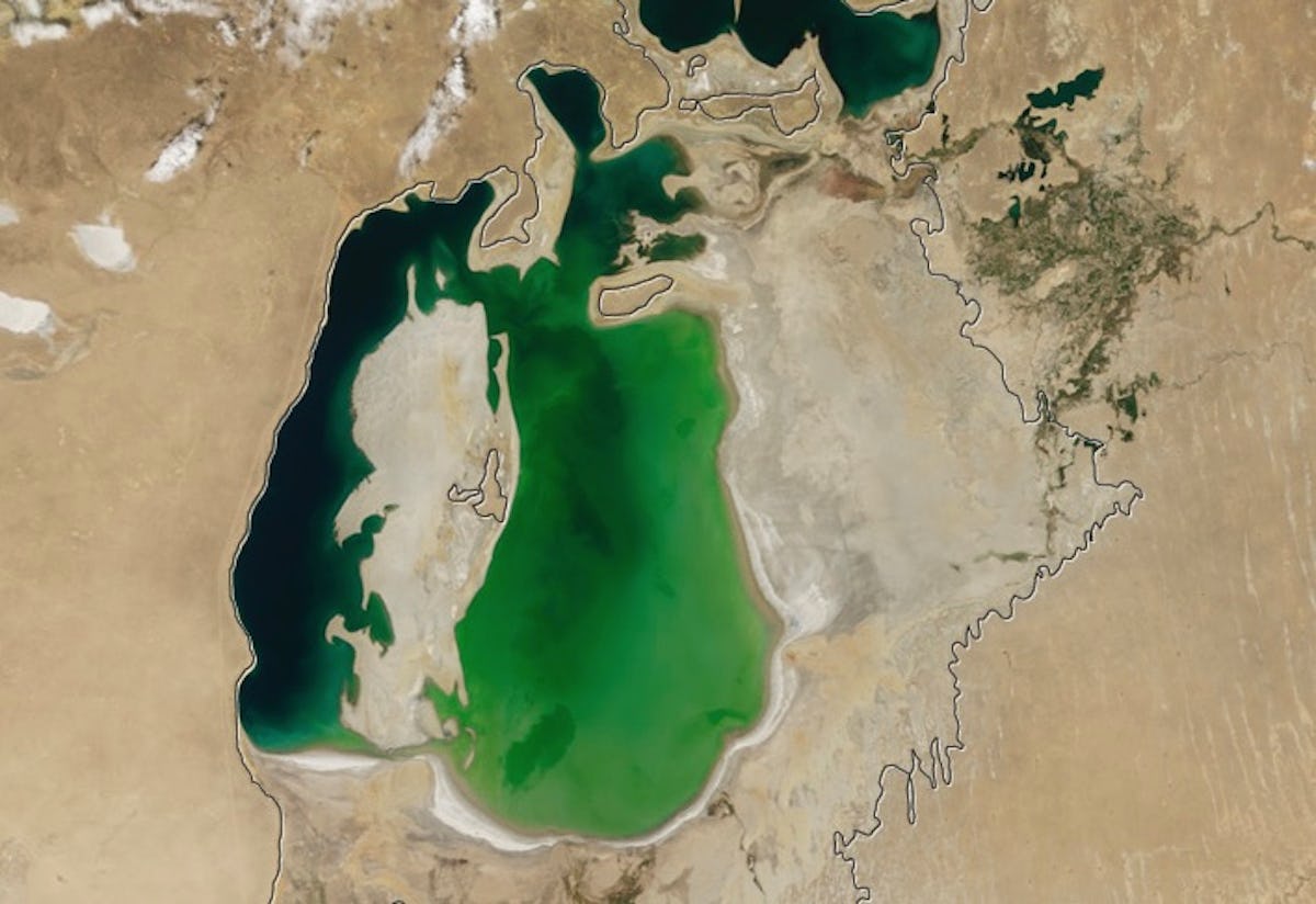Аральское море спутника Аральское море спутника